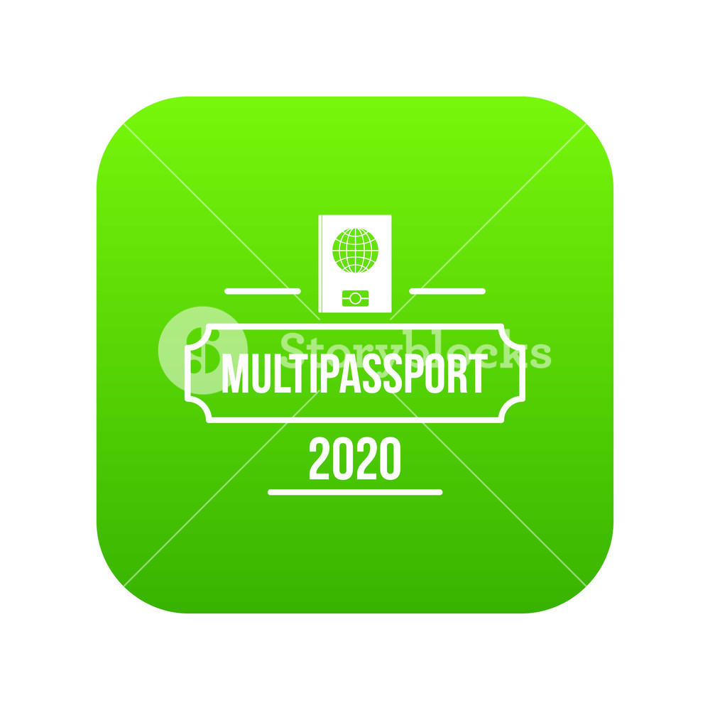 Passport Icon Green Vector Isolated On White Background Royalty 1000x1000 Passport Icon Green Vector Isolated On White Background Royalty