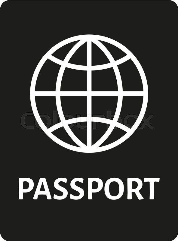 The Passport Icon Travel Symbol Flat Stock Vector Colourbox 592x800 The Passport Icon Travel Symbol Flat Stock Vector Colourbox