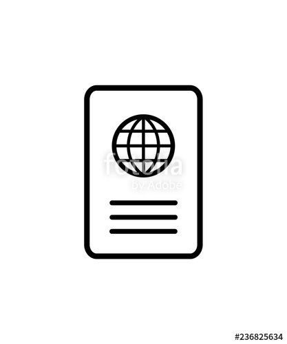 Passport Icon Vector Illustration Stock Image And Royalty Free 417x500 Passport Icon Vector Illustration Stock Image And Royalty Free