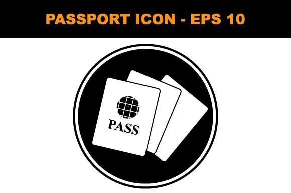 Passport, Tourism And Journey Icon On Black Circle 580x386 Passport, Tourism And Journey Icon On Black Circle
