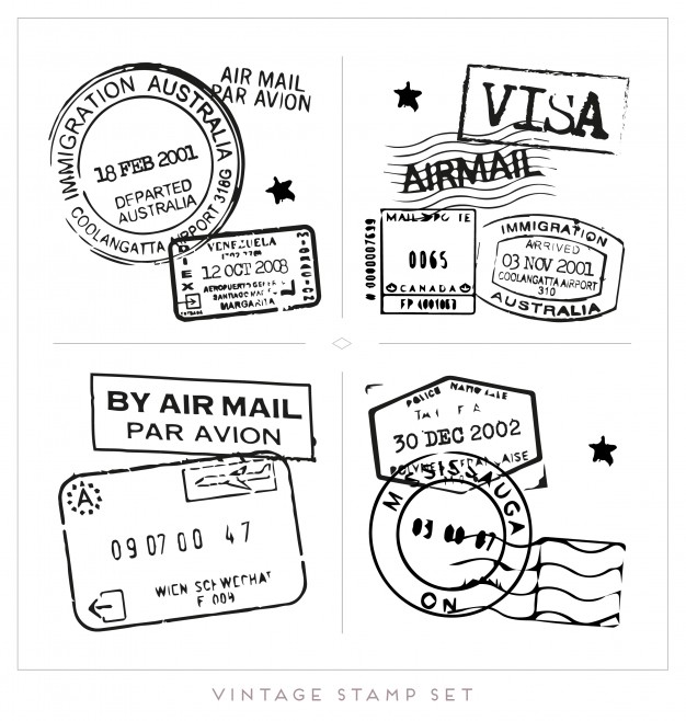 626x658 Passport Stamp Vectors, Photos And Free Download
