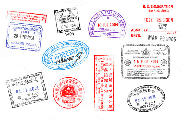 Passport Stamp Vector Free at Vectorified.com | Collection of Passport ...