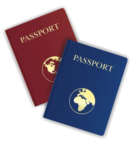 443x490 Passport Vector Illustration