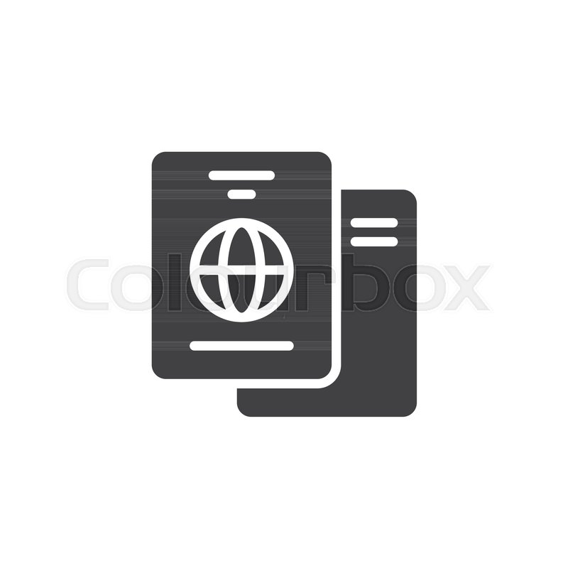 800x800 International Passport Vector Icon Stock Vector Colourbox