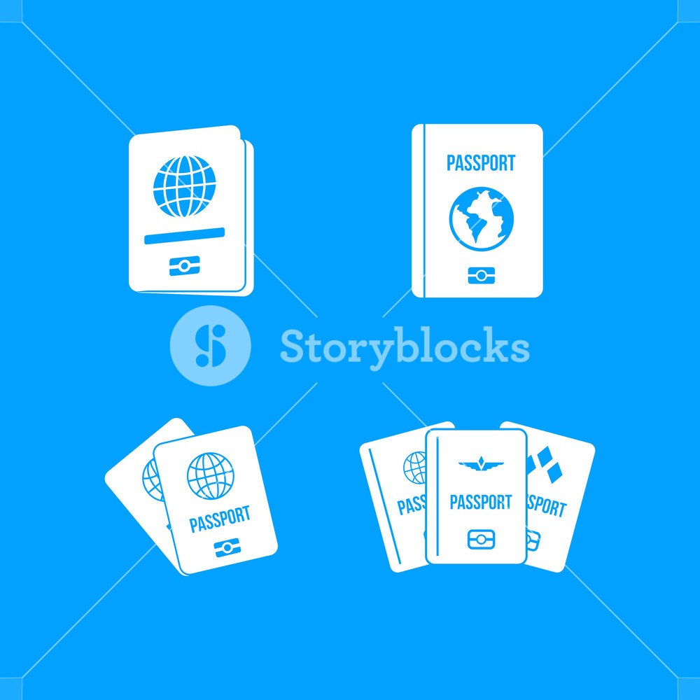 Passport Icon Set Simple Set Of Passport Vector Icons For Web 1000x1000 Passport Icon Set Simple Set Of Passport Vector Icons For Web