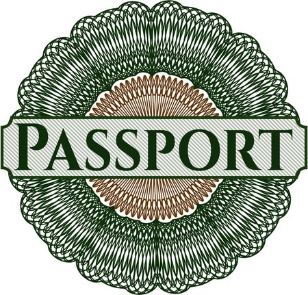 Passport Rosette Or Money Style Emblem Freestock Vectors 450x431 Passport Rosette Or Money Style Emblem Freestock Vectors
