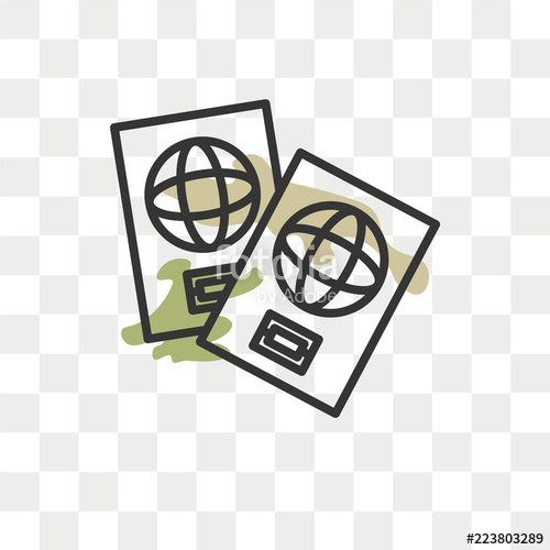 Passport Vector Icon Isolated On Transparent Background, Passport 500x500 Passport Vector Icon Isolated On Transparent Background, Passport