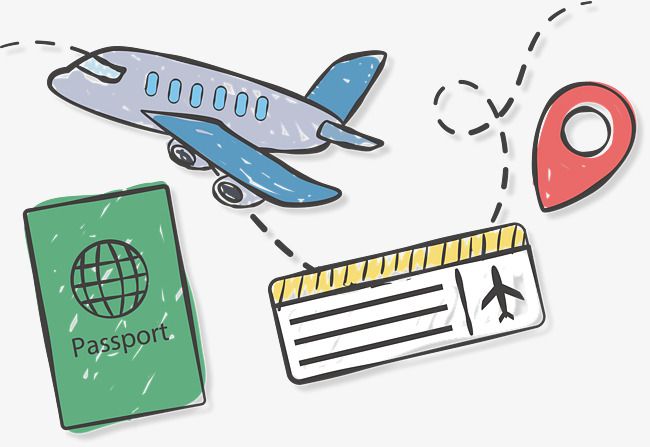 Hand Painted Abroad Travel Ticket Passport, Vector Png, Hand 650x447 Hand Painted Abroad Travel Ticket Passport, Vector Png, Hand
