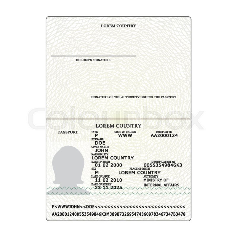 International Passport Vector Opened Stock Vector Colourbox 800x800 International Passport Vector Opened Stock Vector Colourbox