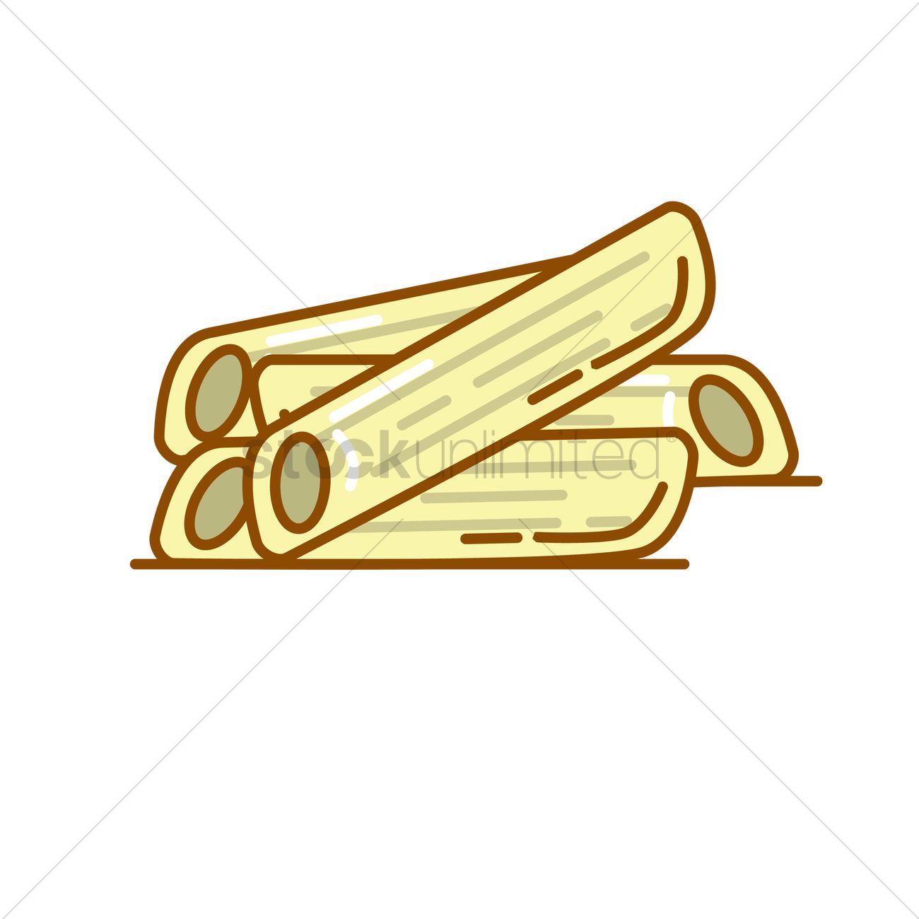 Penne Pasta Vector Image 1300x1300 Penne Pasta Vector Image