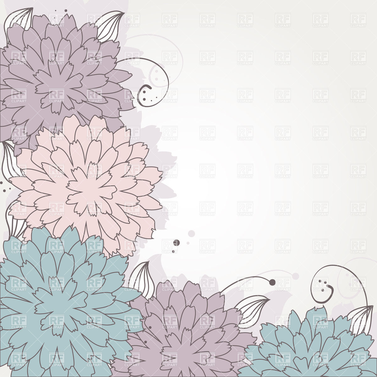 Pastel Flower Vector