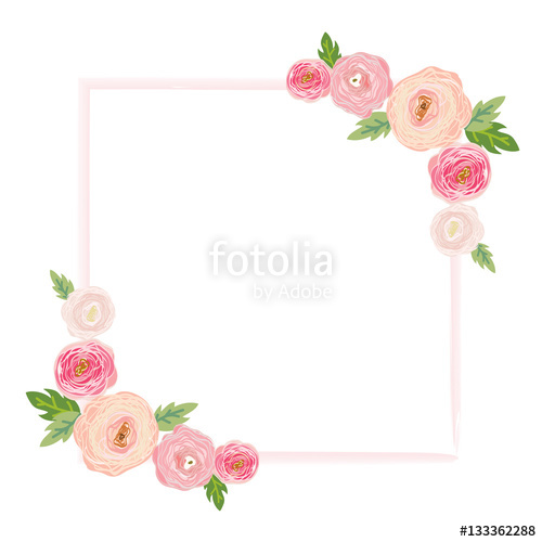 Vector Illustration Of A Beautiful Floral Border With Rose 500x500 Vector Illustration Of A Beautiful Floral Border With Rose