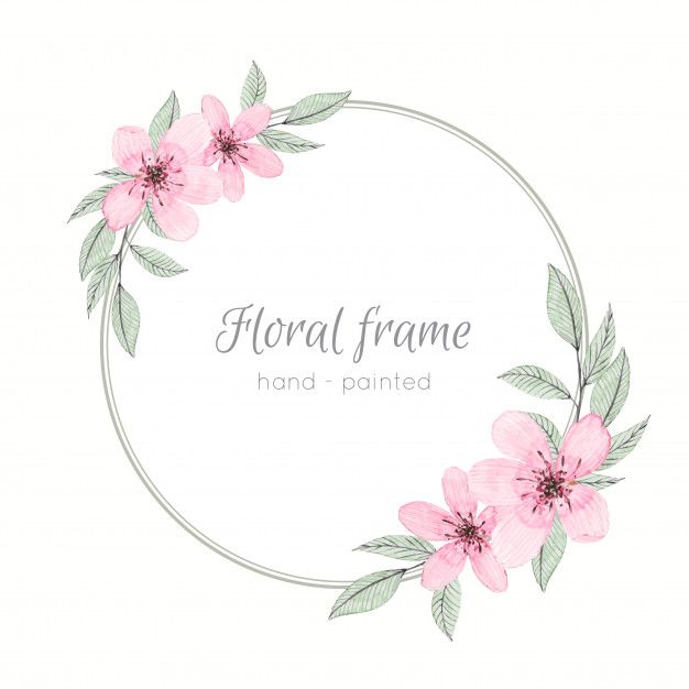 Watercolor Frame With Pastel Flowers Premium Vector Floral 626x626 Watercolor Frame With Pastel Flowers Premium Vector Floral