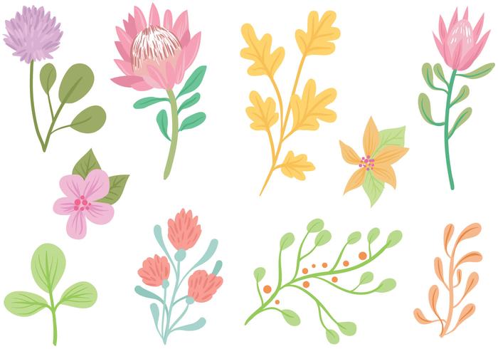 Free Pastel Flowers Vectors 700x490 Free Pastel Flowers Vectors