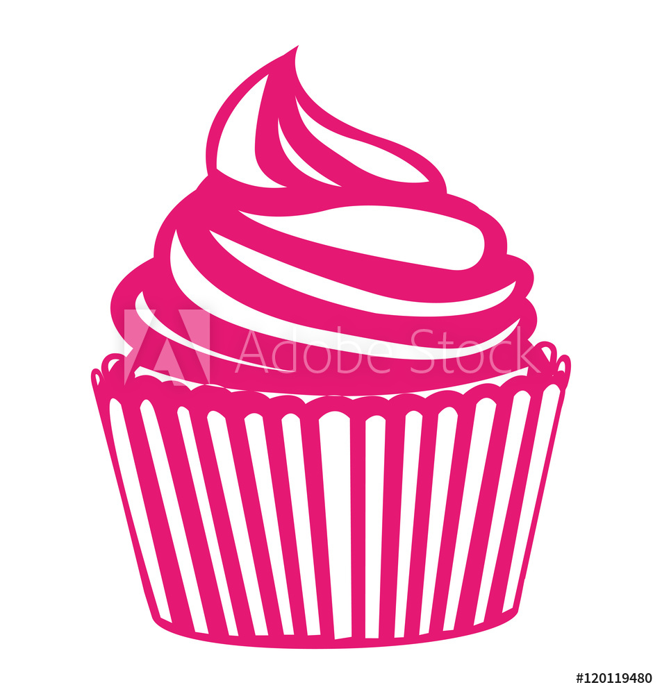 953x1000 Fotografie, Obraz Delicious Cupcake Sweet Pastry Vector
