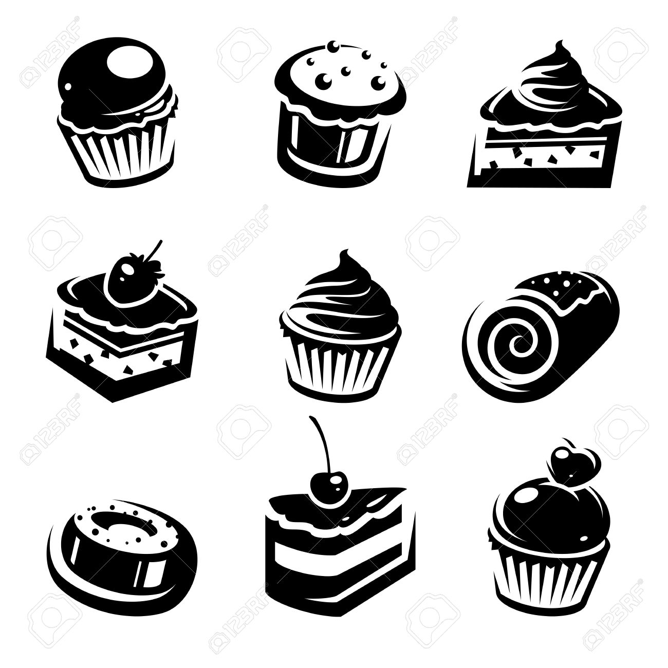 1300x1300 Pastry Cliparts Vector