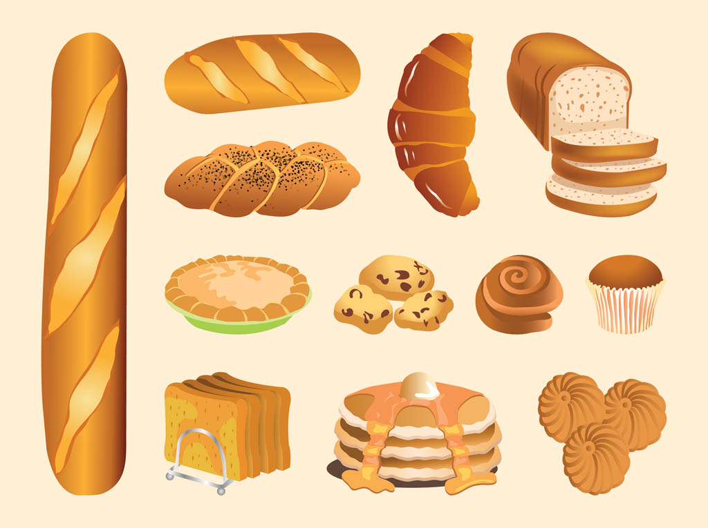 1024x765 Pastry Vectors Vector Art Graphics