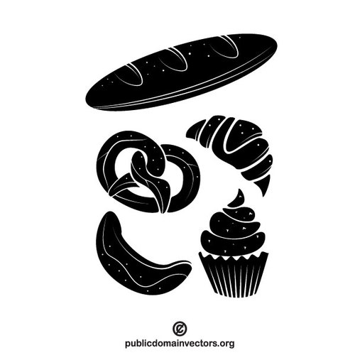 500x500 Pastry Vector Graphics