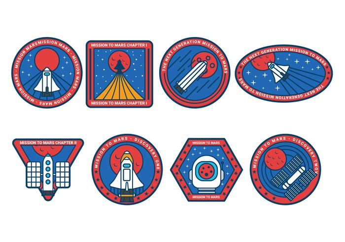700x490 Mission To Mars Patch Vector
