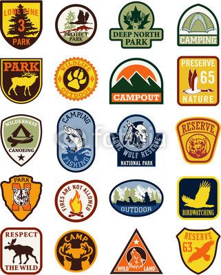 321x400 Vector Outdoor Adventure Vector Patches Emblemy, Lejby