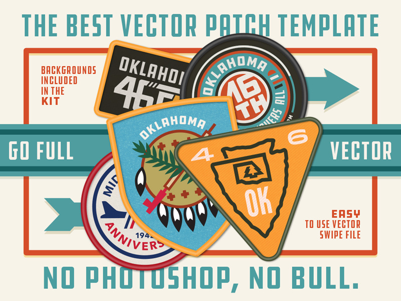 800x600 Vector Patch Template