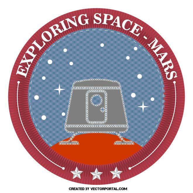 660x660 Embroidered Patch Vector