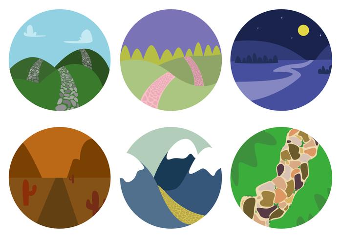 700x490 Free Stone Path Vector