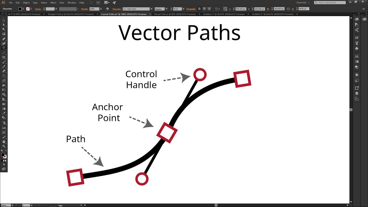 1280x720 How Vector Paths Illustrator Cc