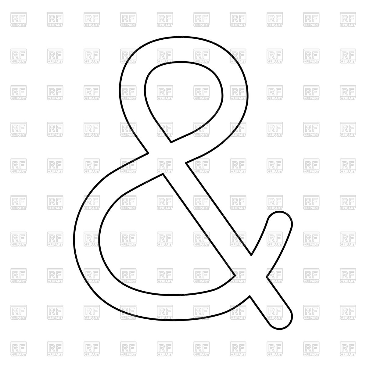 1200x1200 Icon Ampersand Black Color Path Vector Image Of Signs, Symbols