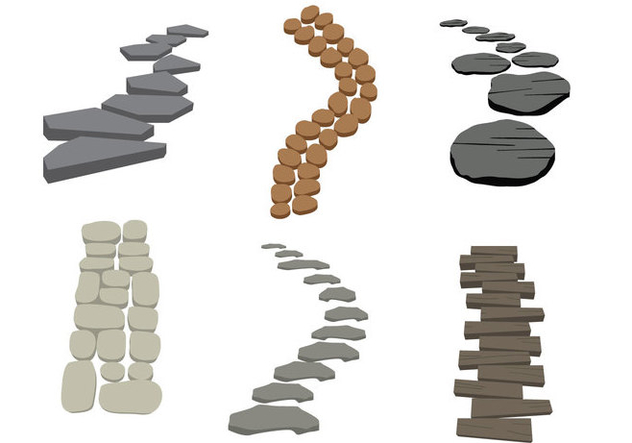 632x443 Stone Path Vector Free Vector Download Cannypic