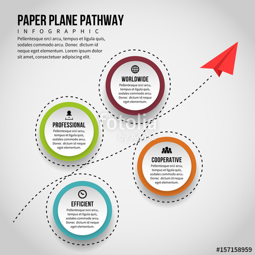 Paper Plane Pathway Infographic Stock Image And Royalty Free 500x500 Paper Plane Pathway Infographic Stock Image And Royalty Free