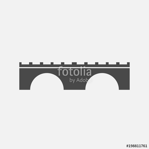Bridge Icon River Cross Pathway Vector Stock Image And Royalty 500x500 Bridge Icon River Cross Pathway Vector Stock Image And Royalty