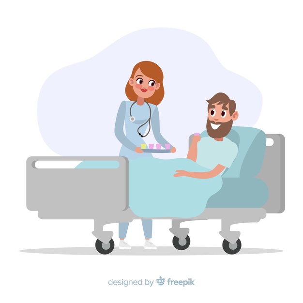 Flat Nurse Helping Sick Patient Vector Free Download 626x626 Flat Nurse Helping Sick Patient Vector Free Download