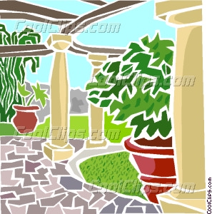 297x300 Outdoor Patio Vector Clip Art