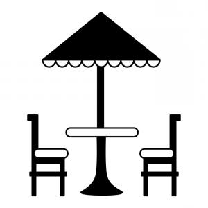 300x300 Patio Chairs Icon Flat Color Design Vector Illustration Patio