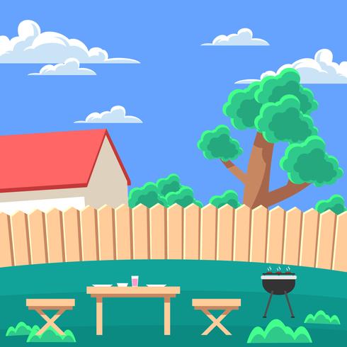 490x490 Backyard Barbecue Vector