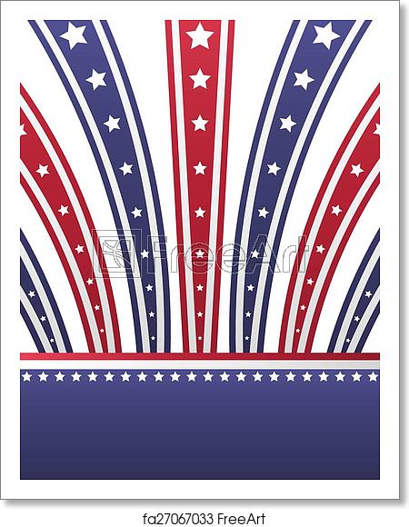 450x580 Free Art Print Of Usa Patriotic Background Vector Usa Themed