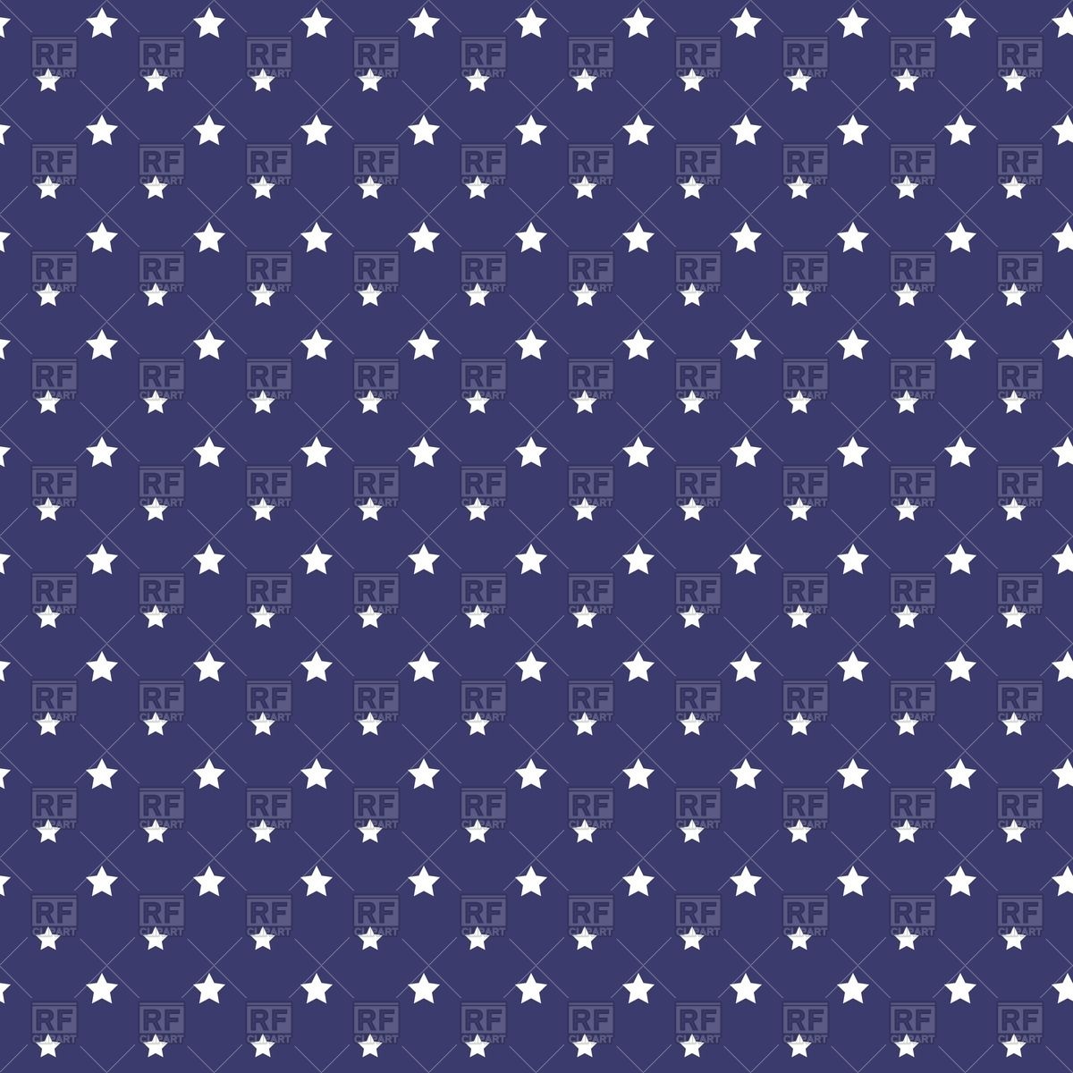 1200x1200 Patriotic White And Blue Pattern With Stars Vector Image