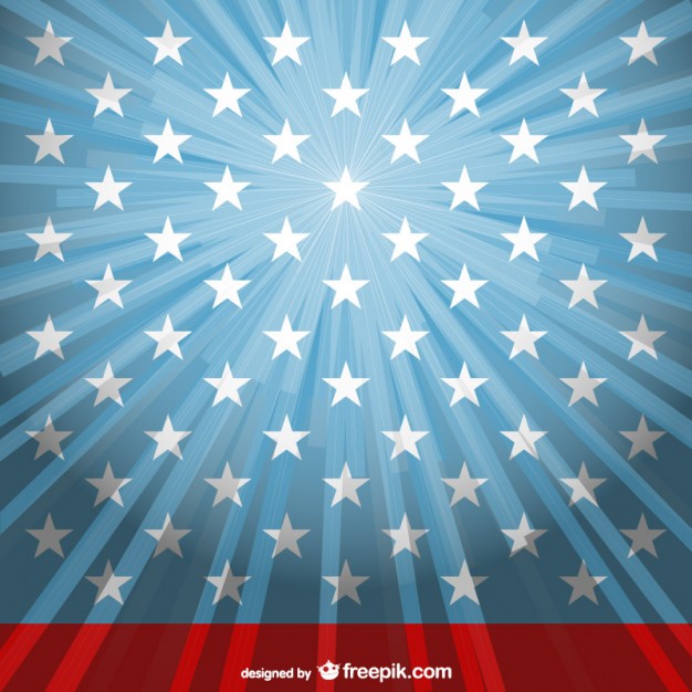 626x626 Sunburst Usa Flag Background Vector Free Download