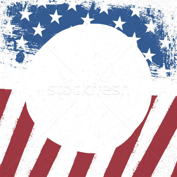 600x600 American Flag Patriotic Background Us Flag With Circle Blank S