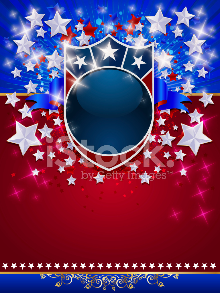 768x1024 Elegant Patriotic Background Stock Vector