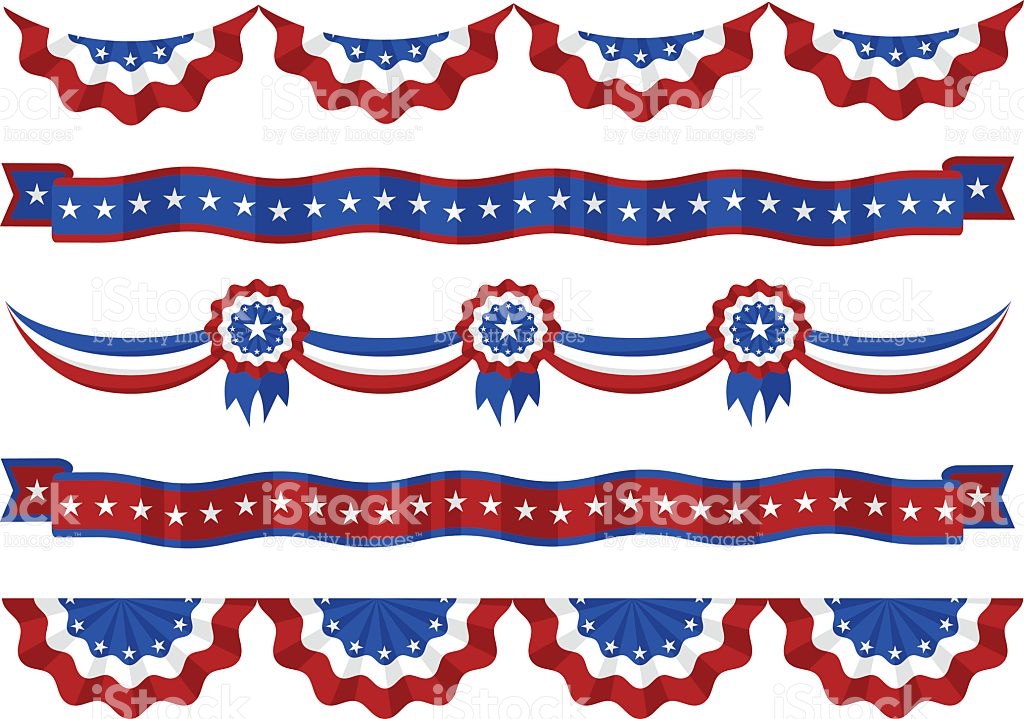 1024x719 Patriotic Banner Clipart