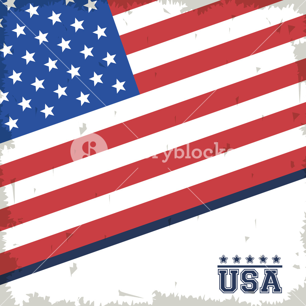 1000x1000 United States Of America Usa Patriotic Poster Vector Illustration