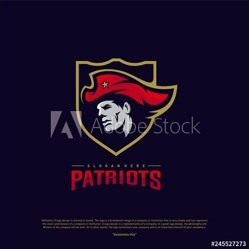 Patriots Logo Design Vector Head Template Shield Concept Pumpkin 500x500 Patriots Logo Design Vector Head Template Shield Concept Pumpkin