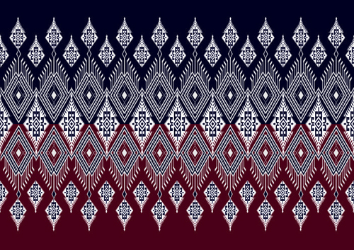 500x353 Seamless Ethnic Pattern Design Vector Free Download
