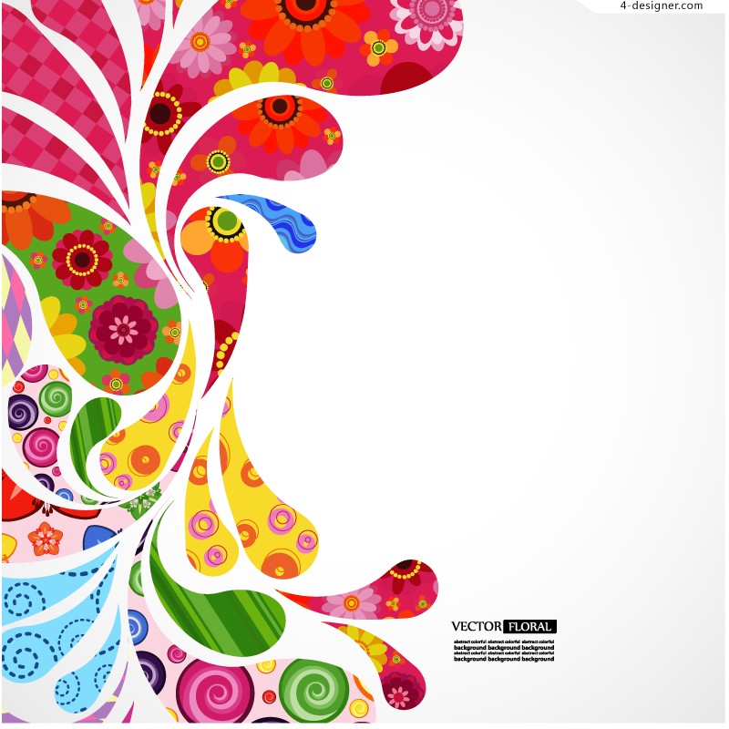 800x800 Designer Colorful Pattern Design Vector Material