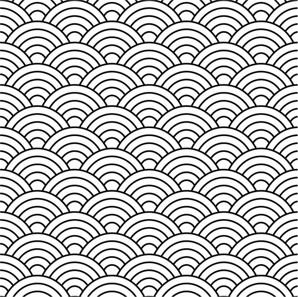 600x598 Seamless Fish Scale Pattern