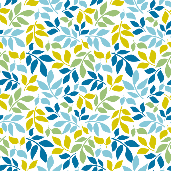 600x600 Cartoon Leaf Seamless Pattern Vector Free Download