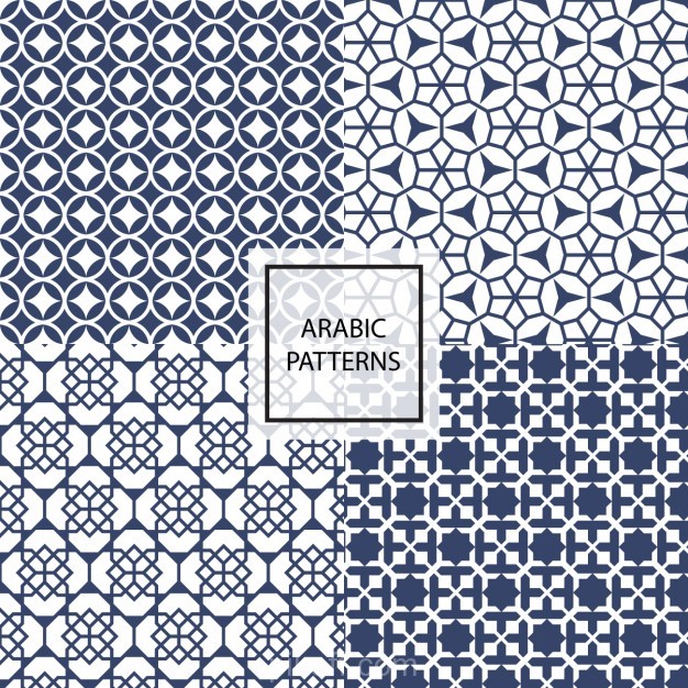 Stylish Arabic Patterns Vector Free Download 626x626 Stylish Arabic Patterns Vector Free Download
