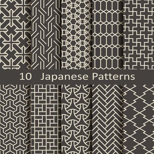 Download Vector Japanese Style Seamless Patterns Format 500x500 Download Vector Japanese Style Seamless Patterns Format